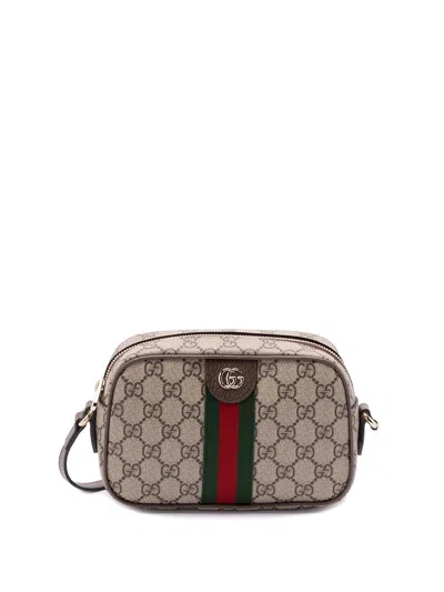 Gucci Ophidia Camera Bag Small Size In Brown