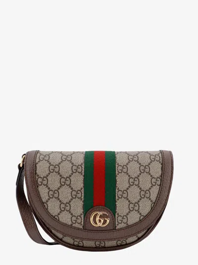Gucci Women Ophidia Small Supreme Gg Fabric And Leather Shoulder Bag In Multi