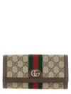 Gucci Tricolor Stripe Rectangular Purse And Cardholder In Multi