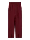 Gucci Wool Trousers With Front Pleats And Pockets In Red