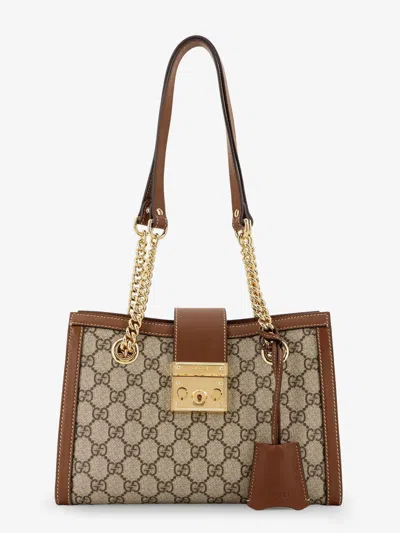 Gucci Women Padlock Gg Supreme Fabric Shoulder Bag In Multi