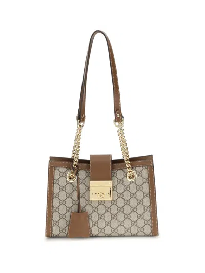 Gucci Women Padlock Tote Bag In Brown