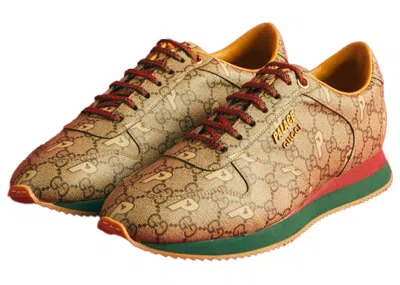 Pre-owned Gucci Women's Palace X  Ggp Supreme Sneaker Sneakers In Beige In Sand