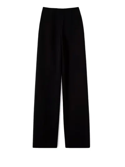 Gucci Black Stretch Technical Wool Trousers Women