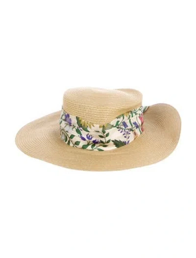 Pre-owned Gucci Women's Paper Sun Hat In Neutral