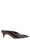 Gucci Women Sabot 97 In Glossy Patent Leather In Brown