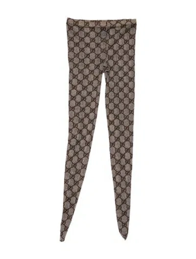 Pre-owned Gucci Women's Patterned Tights In Brown