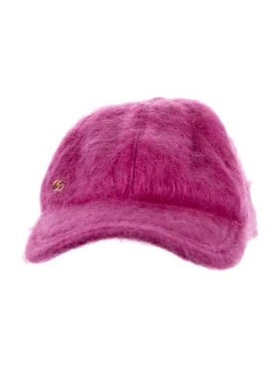 Pre-owned Gucci Women's Pink Wool  Baseball Cap