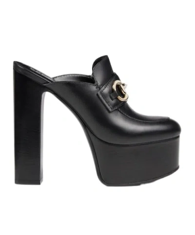 GUCCI WOMEN'S PLATFORM MULE WITH HORSEBIT