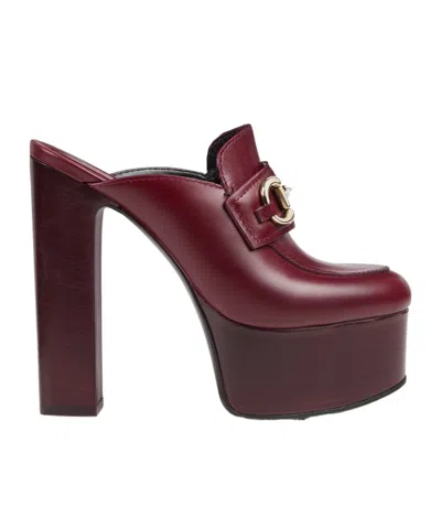 GUCCI WOMEN'S PLATFORM MULE WITH HORSEBIT