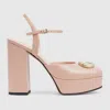 Gucci Women's Platform Pump With Double G In Pink