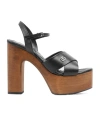 Gucci Open Toe Platform Style Sandal In Black