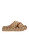 Gucci Women's Gg Platform Sandal In Brown