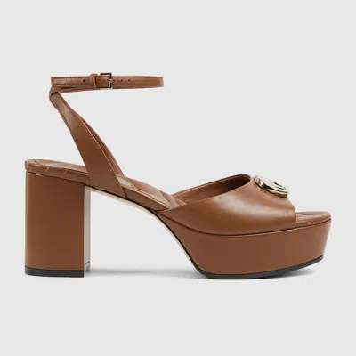 Gucci Women's Platform Sandal With Double G