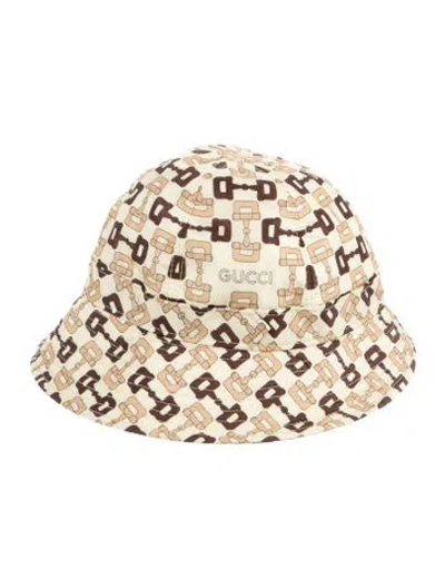 Pre-owned Gucci Women's Polyamide Bucket Hat W/tags In Yellow