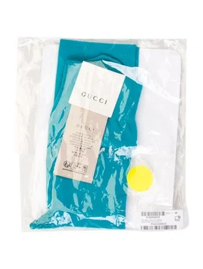 Pre-owned Gucci Women's Polyamide Tights W/tags W/tags In Blue