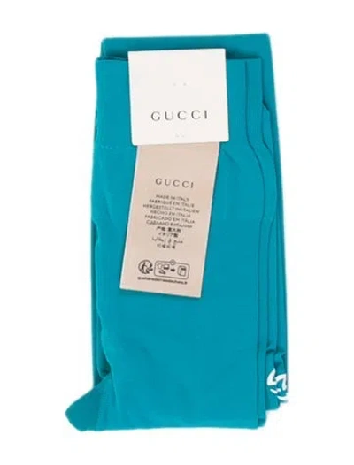 Pre-owned Gucci Women's Polyamide Tights W/tags W/tags In Blue