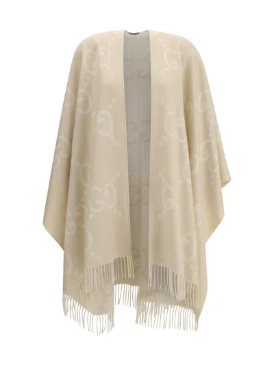 Gucci Women Poncho Huge Gg In Neutral