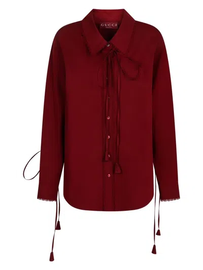 GUCCI WOMEN'S POPLIN SHIRT