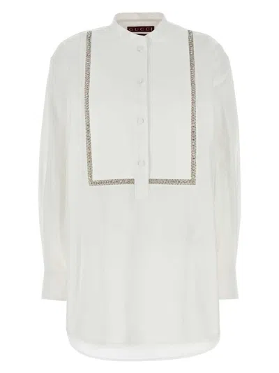 GUCCI WOMEN'S POPLIN SHIRT