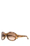 Gucci Round-frame Logo Sunglasses In Multicolor