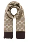 Gucci Embroidered Wool Scarf