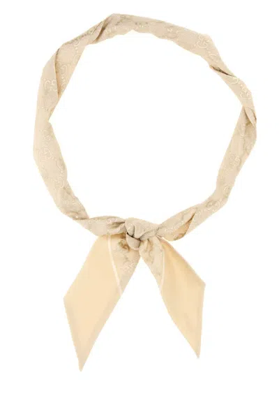 Gucci Women Printed Silk Foulard In Neutral