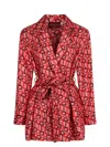 Gucci Printed Silk Shirt In Pink