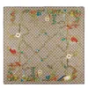 Gucci Halstuch Aus Seide Mit Tier- Und Blumen-print In Gray