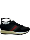 Gucci Motion Sneakers With Web Stripe In Multi