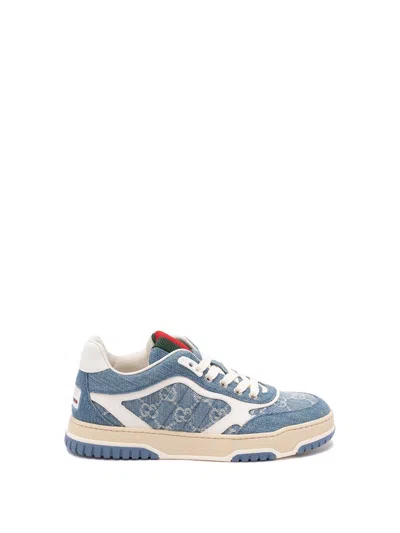 Gucci Women `re-web` Denim Sneakers In Multi