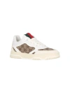 Gucci Re-web Trainer In Original Gg Canvas Women In White