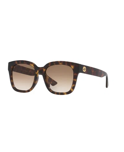 Gucci Women's Rectangle Sunglasses, Gg1338sk Gc002243 In Brown