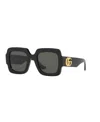 Gucci Women's Rectangle Sunglasses, Gg1547s Gc002194 In Black