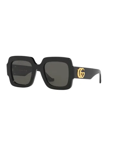 Gucci Women's Rectangle Sunglasses, Gg1547s Gc002194 In Black