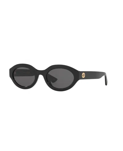 Gucci Women's Rectangle Sunglasses, Gg1579s Gc002274 In Black