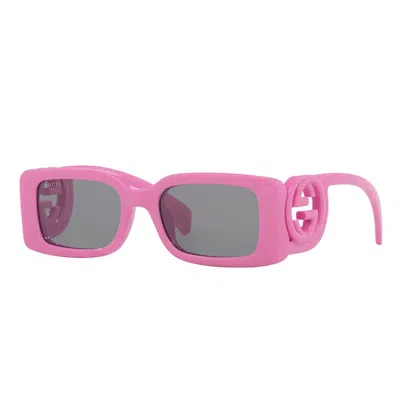 Pre-owned Gucci Women's Rectangle Sunglasses In Pink (gg_1325s_006)