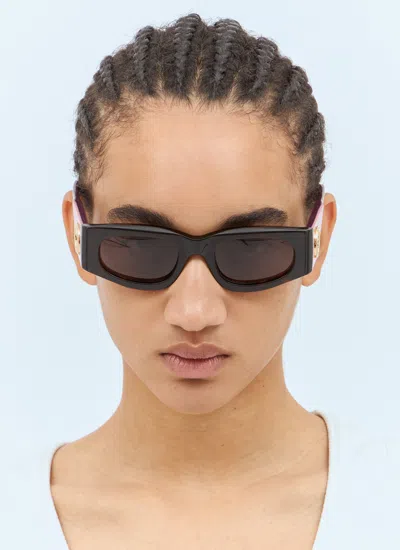 Gucci Women Rectangular Frame Sunglasses In Brown