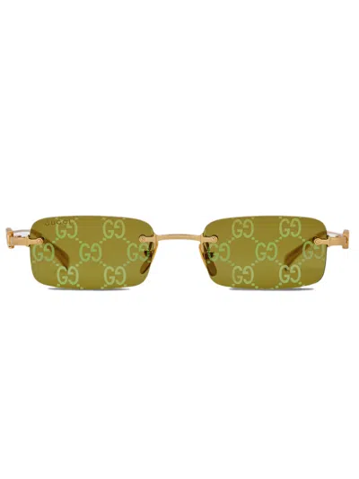 GUCCI GUCCI WOMEN RECTANGULAR FRAME SUNGLASSES