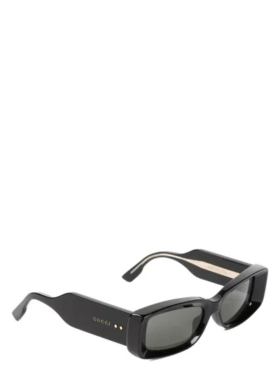 Gucci Women's Rectangular Sunglasses In Black