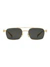 Gucci Gg1804s Linea Name Of Brand 001 Gold Grey Sunglasses In Gray