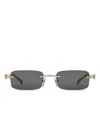 Gucci Curved Tips Frameless Sunglasses In Multicolor