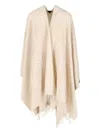 Gucci Women Reversible Cape "jumbo Gg" In White