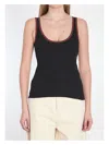 Gucci Web Tank Top In Black