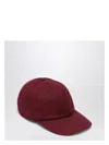 Gucci Rosso Ancora Gg Fabric Baseball Cap Women In Red