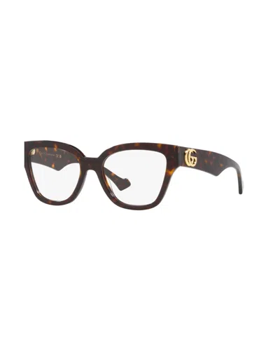 Gucci Women's Round Eyeglasses, Gc002125 In Tortoise Blonde