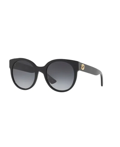 Gucci Women's Round Sunglasses, Gg0035sn Gc001661 In Black