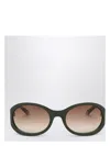 Gucci Round Sunglasses In Green