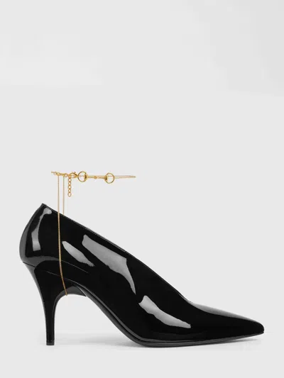 Gucci Women Sabot 97 With Jewel Detail In Black