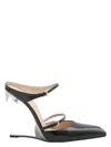 Gucci Mules With Transparent Wedge Heel